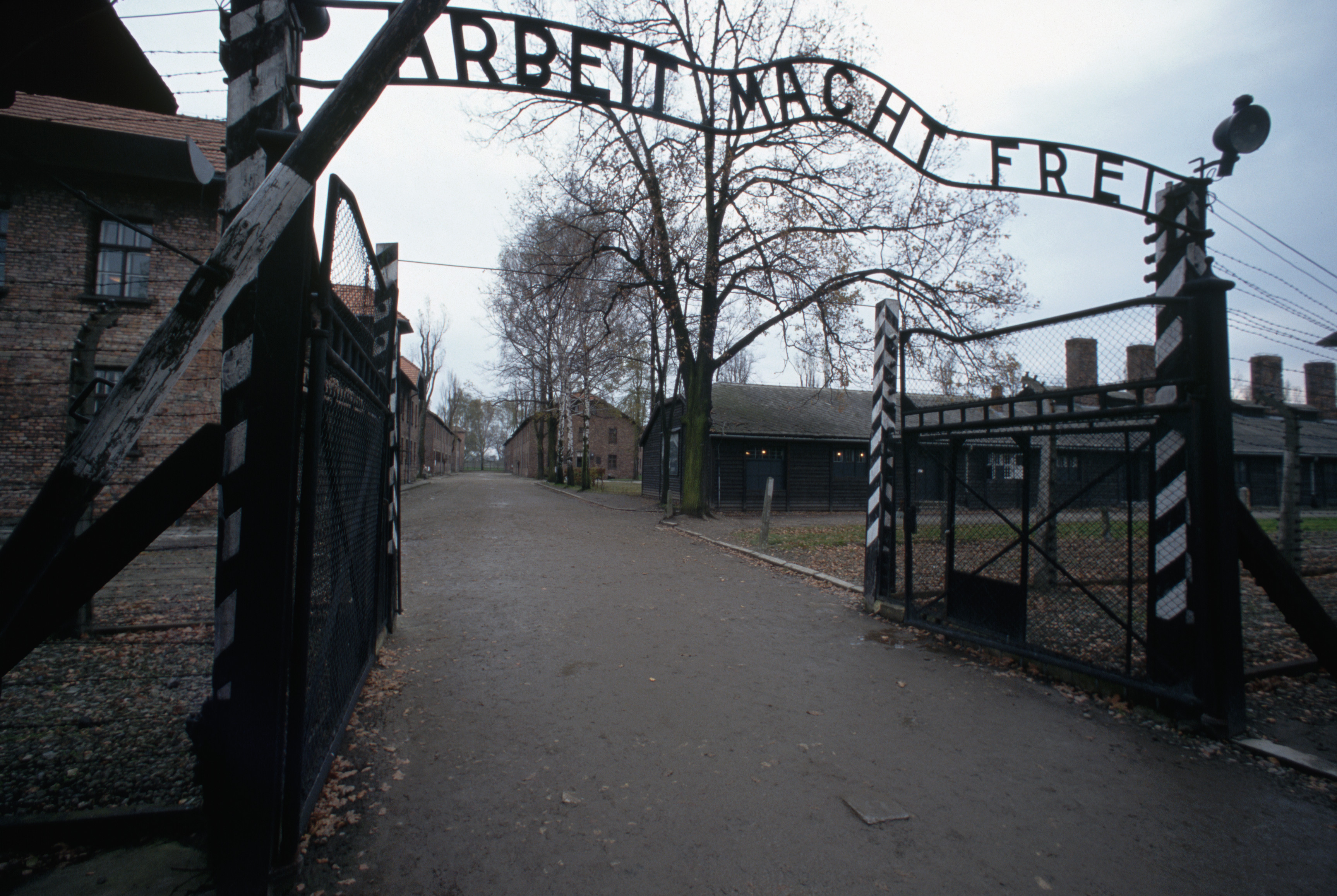 main-entrance-gate-at-auschwitz - Holocaust Concentration Camps