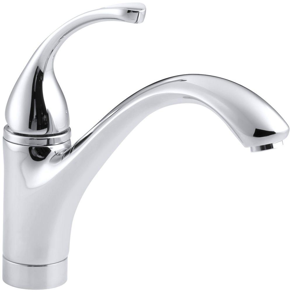 KOHLER Forte Single-Handle Standard Kitchen Faucet with Lever Handle in