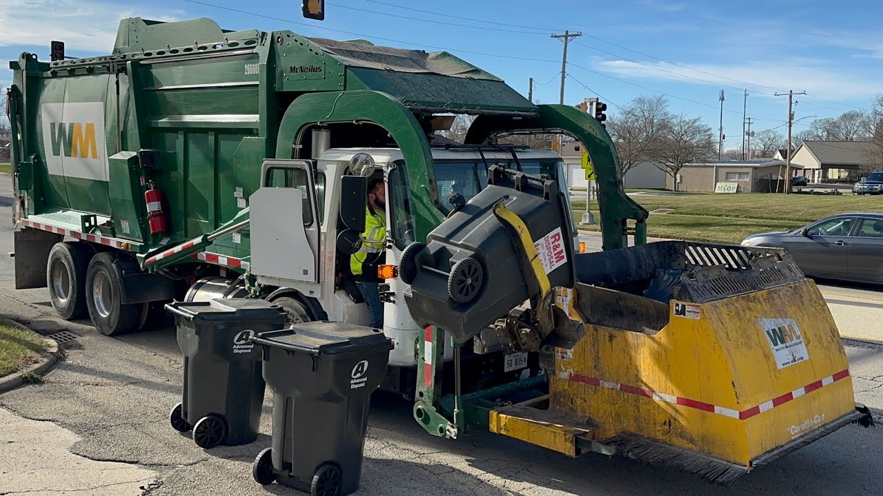 Brand New Diesel WM Garbage Truck + Commercial - YouTube