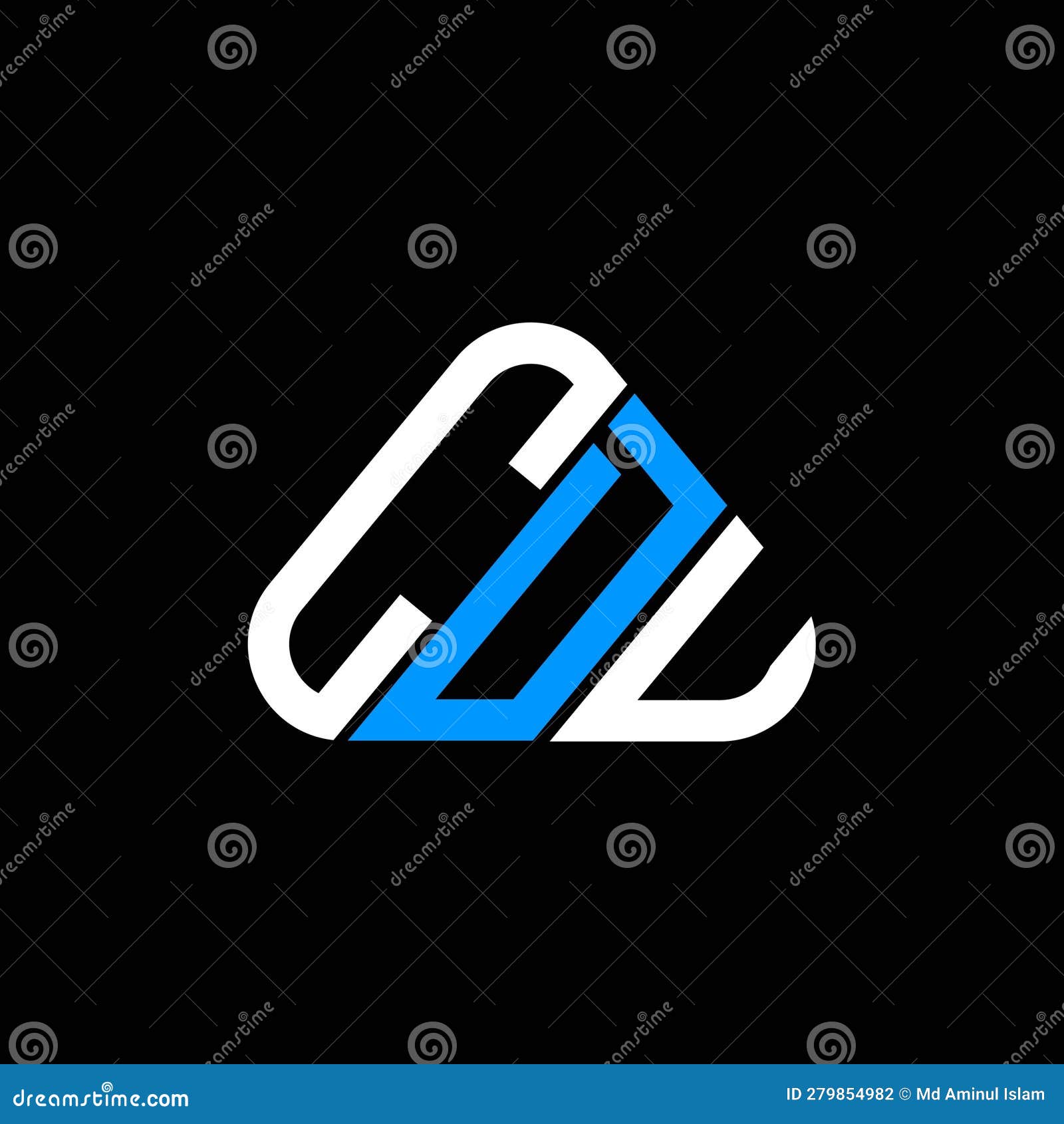 CDU Letter Logo Creative Design with Vector Graphic, CDU Simple and